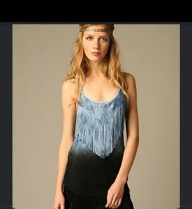 People Ombre Fringe Flapper Dress Size 2